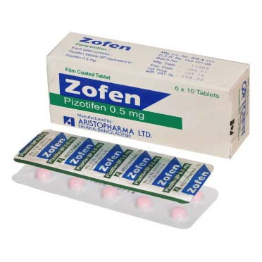 Pack Image: Zofen 0.5 mg Tablet (6 x 10)