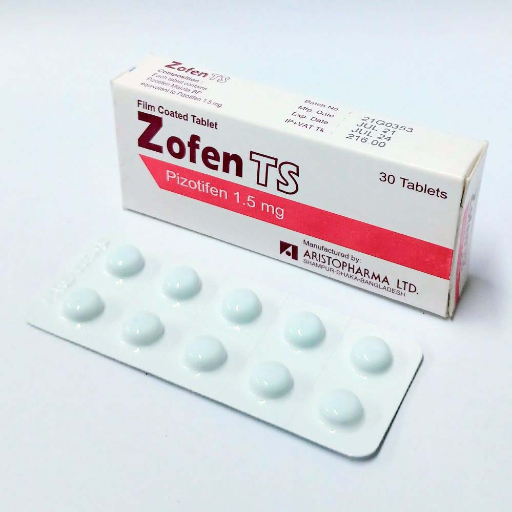 Pack Image: Zofen TS 1.5 mg Tablet (3 x 10)