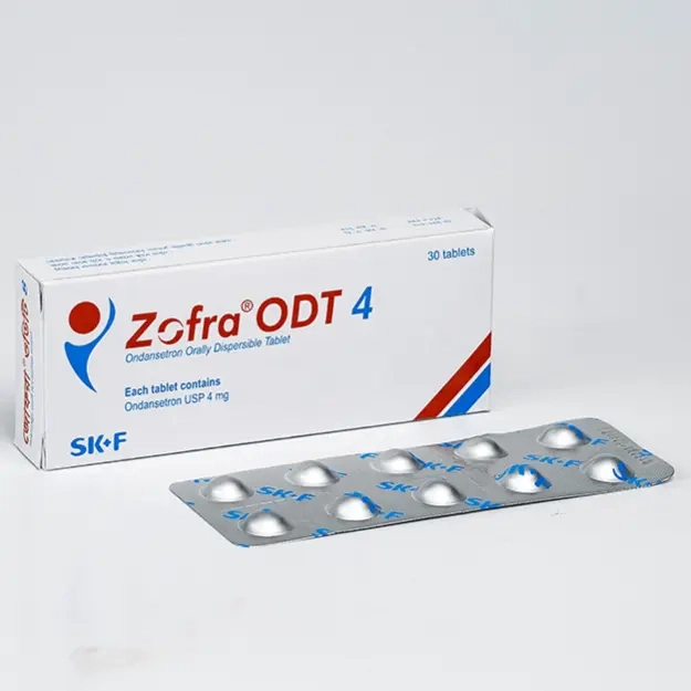 Pack Image: Zofra ODT 4 mg Tablet (3 x 10)