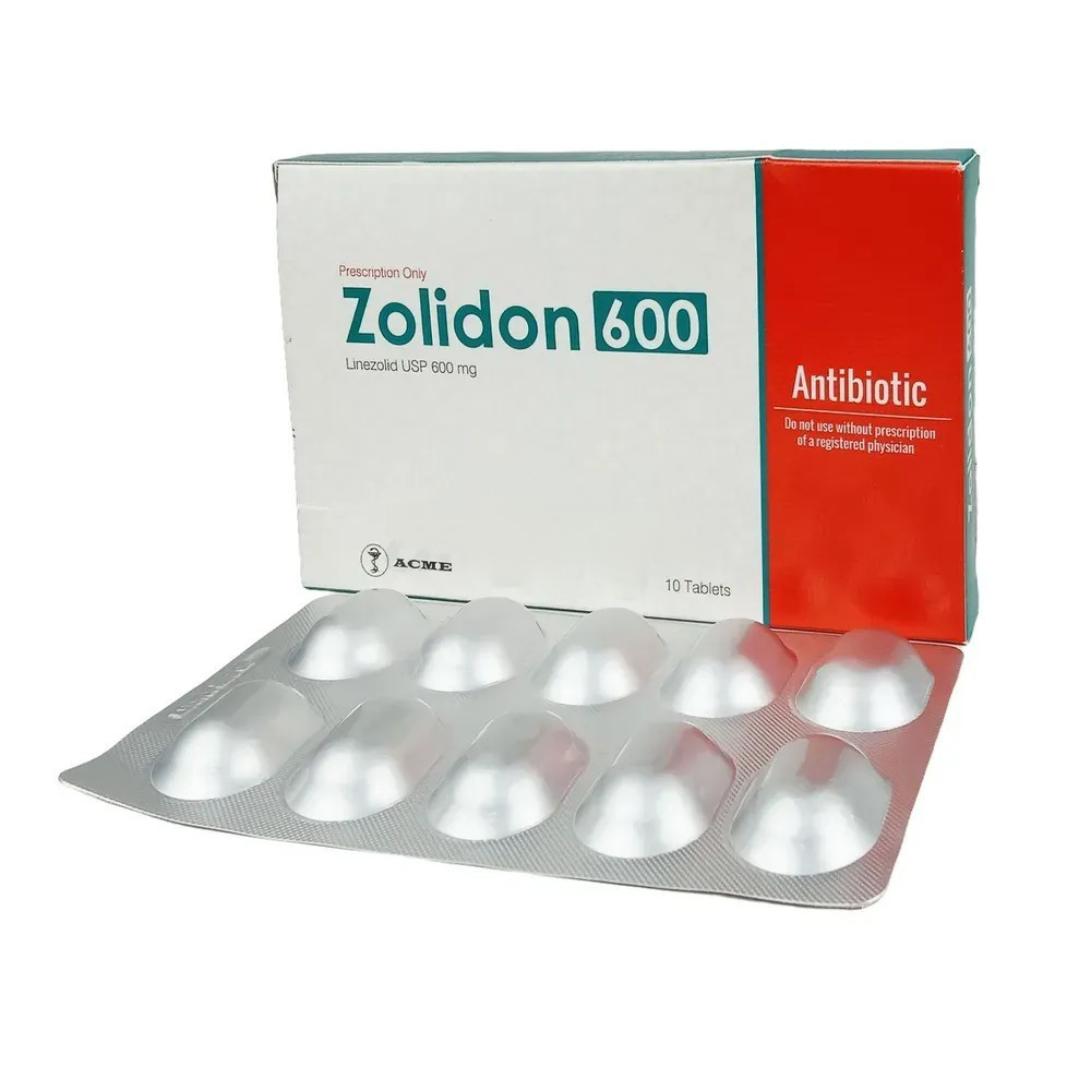 Pack Image: Zolidon 600 mg Tablet (1 x 10)