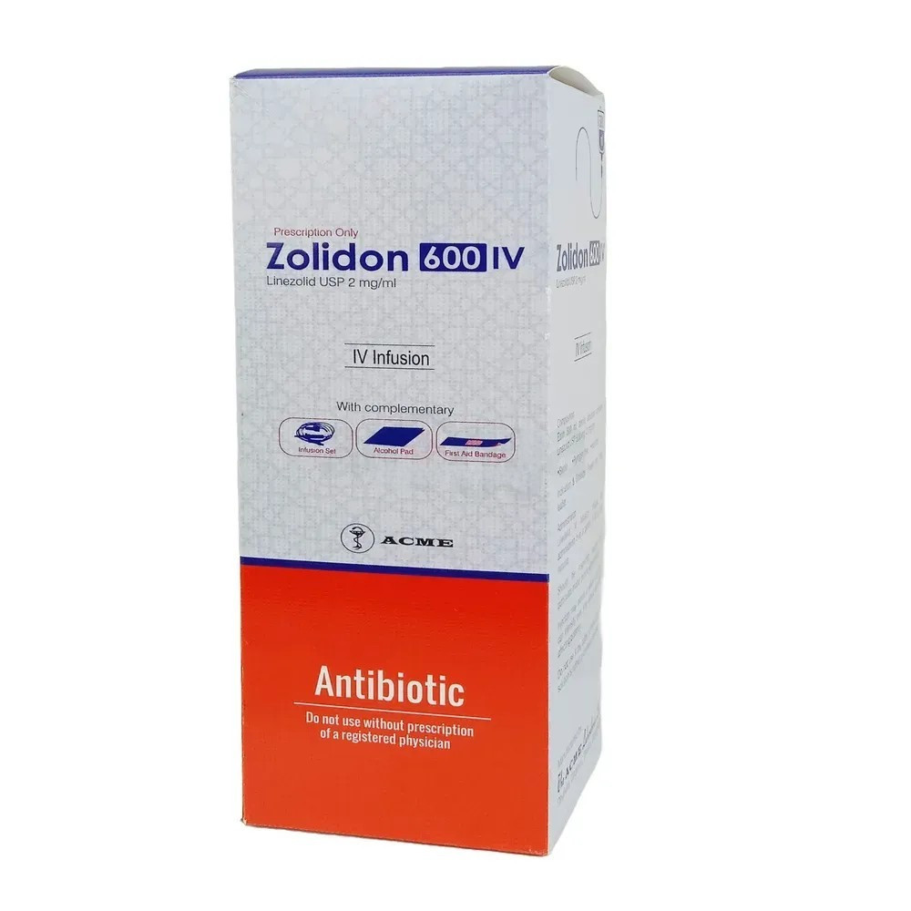 Pack Image: Zolidon 2 mg Injection (300 ml solution)