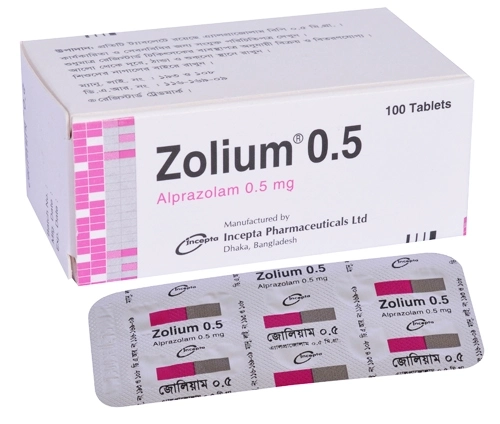 Pack Image: Zolium 0.5 mg Tablet (10 x 10)