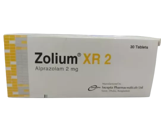 Pack Image: Zolium XR 2 mg Tablet (3 x 10)