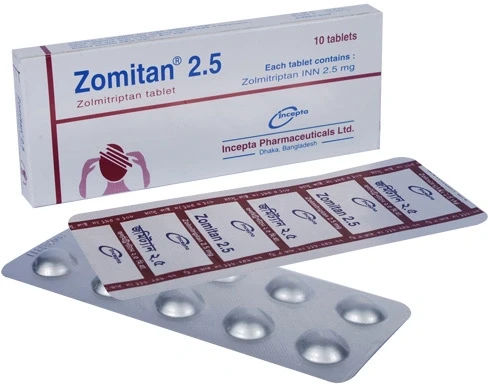 Pack Image: Zomitan 2.5 mg Tablet (1 x 10)