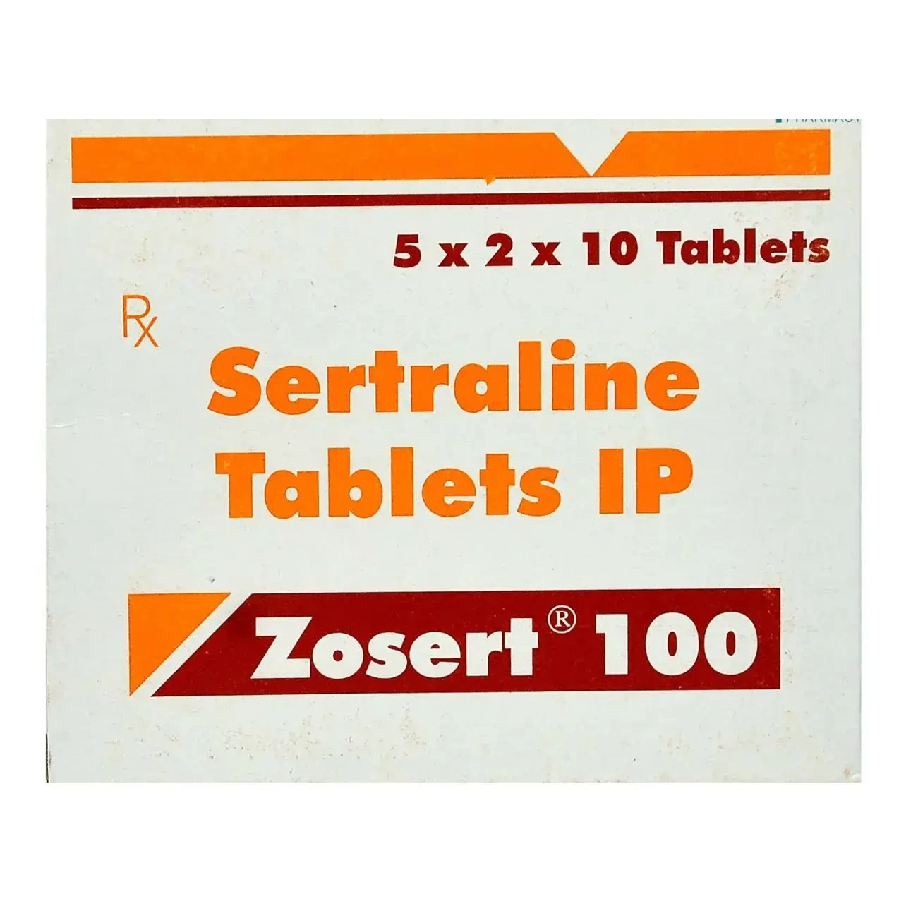 Pack Image: Zosert 100 mg Tablet (3 x 10)