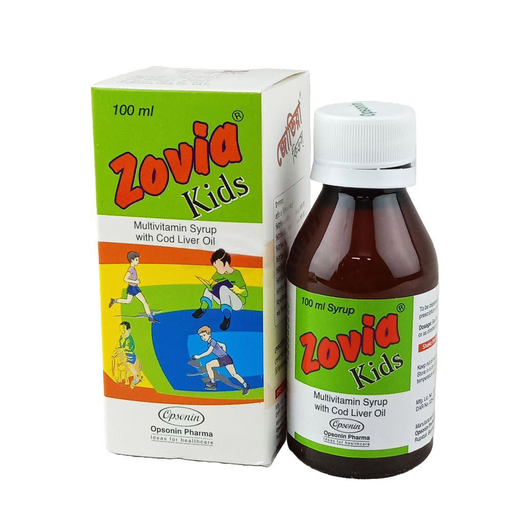 Pack Image: Zovia Kids Syrup (100 ml bottle)