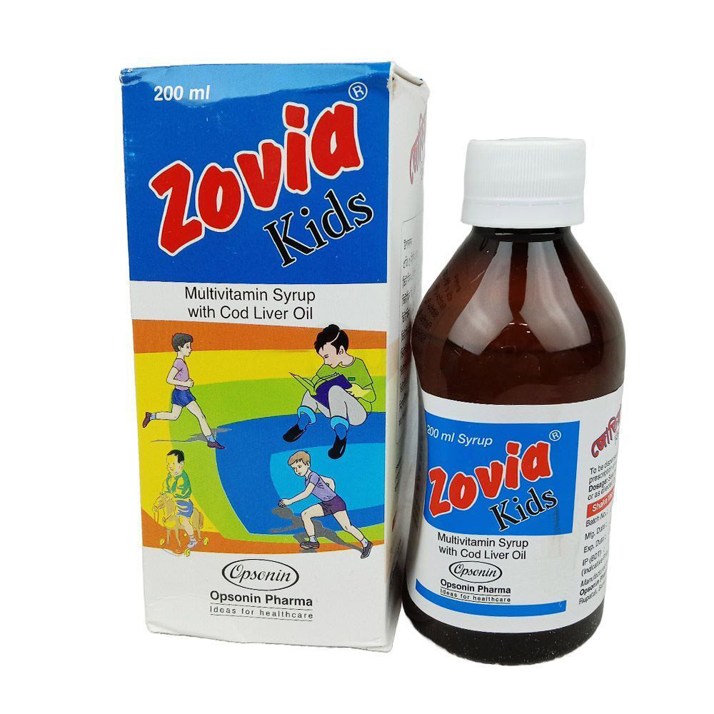 Pack Image: Zovia Kids Syrup (200 ml bottle)