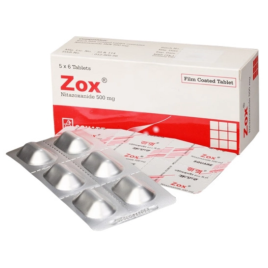 Pack Image: Zox 500 mg Tablet (5 x 6)