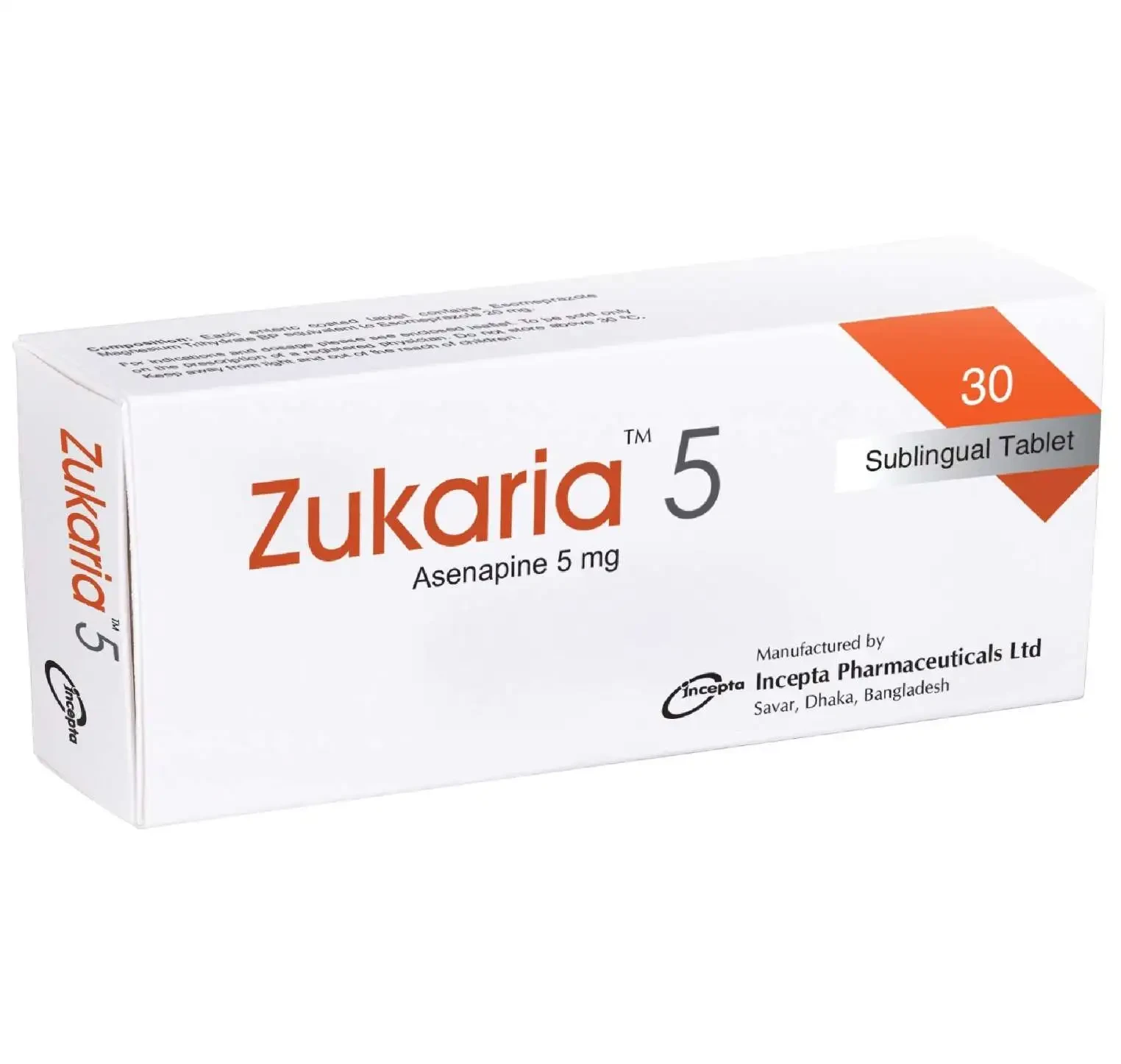 Pack Image: Zukaria 5 mg Tablet (3 x 10)