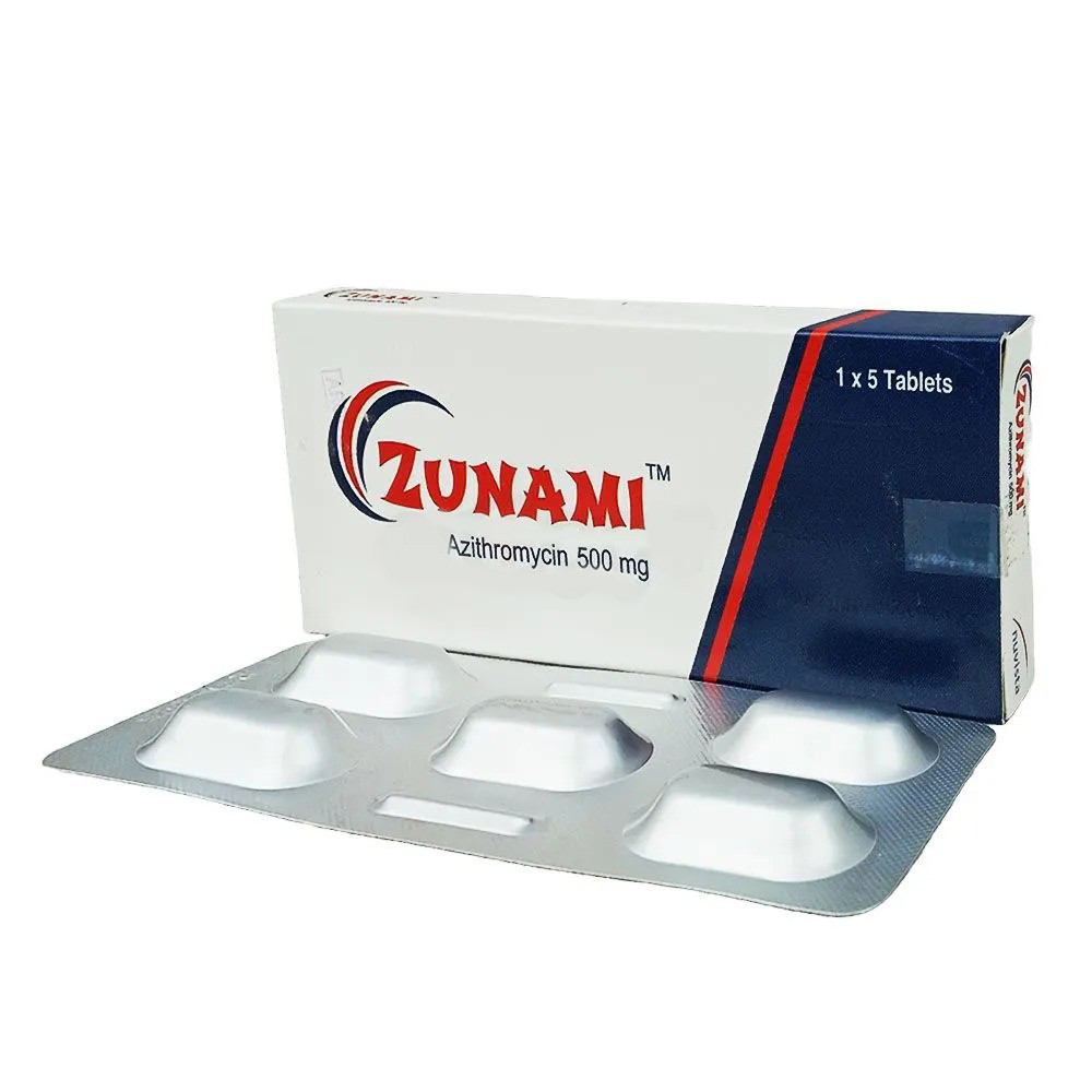 Pack Image: Zunami 500 mg Tablet (1 x 5)