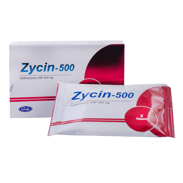 Pack Image: Zycin 500 mg Tablet (2 x 6)