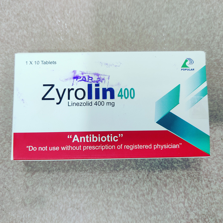Pack Image: Zyrolin 400 mg Tablet (1 x 10)