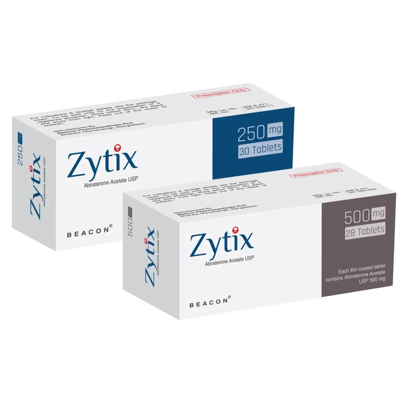 Pack Image: Zytix 500 mg Tablet (4 x 7)